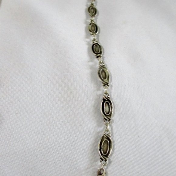 STERLING SILVER STONE Hinged Bracelet Multi Color - Picture 6 of 8